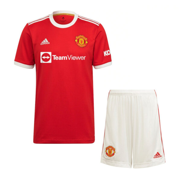 Manchester United 2021/22 Home Adult Jersey And Shorts Kit