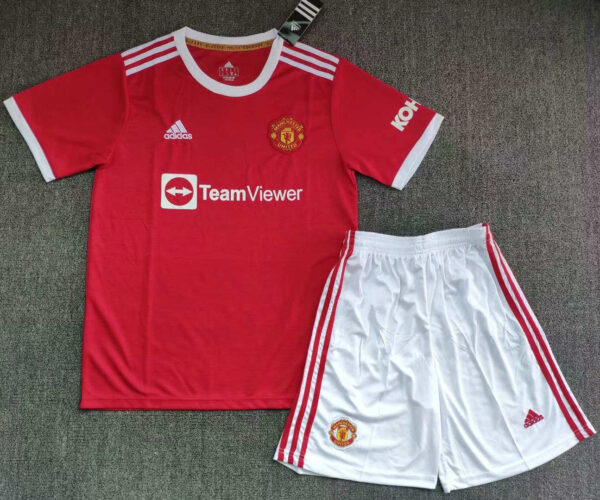 Manchester United 2021/22 Home Adult Jersey And Shorts Kit - Image 3