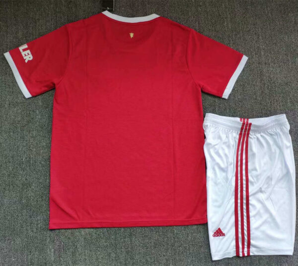 Manchester United 2021/22 Home Adult Jersey And Shorts Kit - Image 4