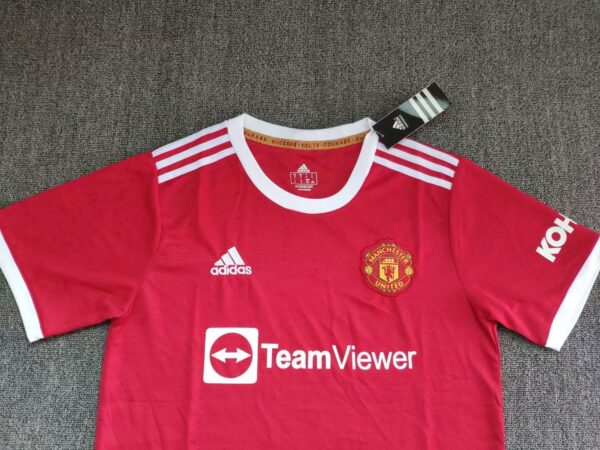 Manchester United 2021/22 Home Adult Jersey And Shorts Kit - Image 5