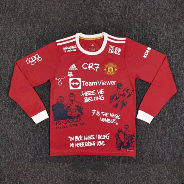 Manchester United 2021/22 I'm Back Where I Belong Long Sleeves Jersey