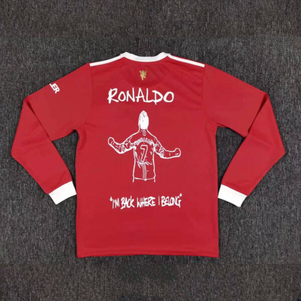 Manchester United 2021/22 I'm Back Where I Belong Long Sleeves Jersey - Image 6