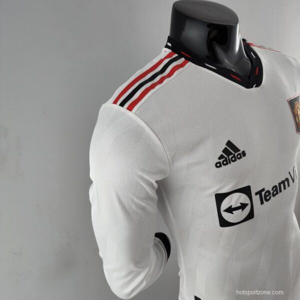 Manchester United 2022/23 Away Long Sleeve Player Version Jersey - Image 3