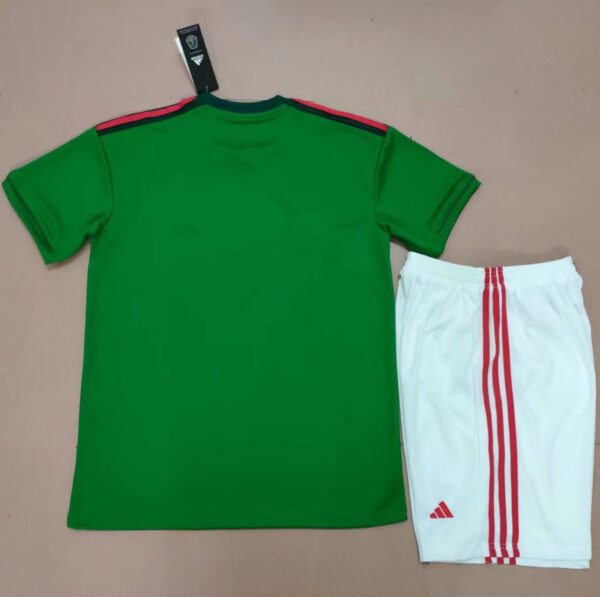 Mexico 2022 Home Adult Jersey And Shorts Kit - Image 2
