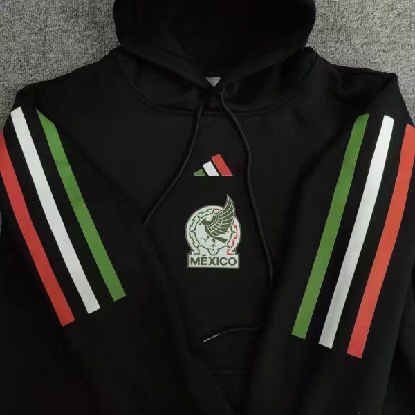 Mexico 2022 Sweater Hoodie Balck - Image 3