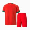 Morocco 2022/23 Home Kids Jersey And Shorts Kit - Image 2