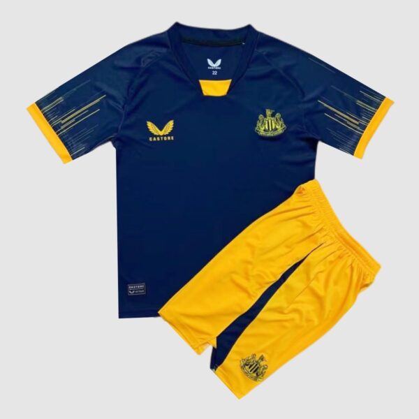 Newcastle United 2022/23 Away Kids Jersey And Shorts Kit - Image 3