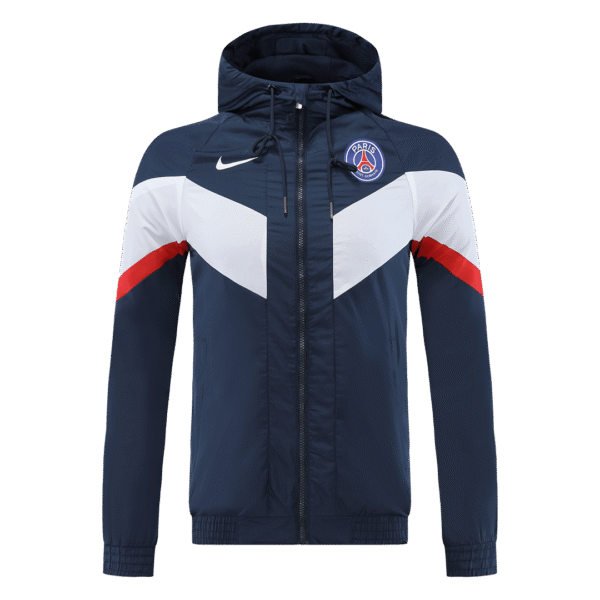 Paris Saint-Germain  2022 Windbreaker Hoodie Jacket Navy