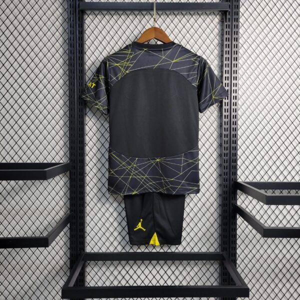 Paris Saint-Germain 2023/24 Fourth Away Kids Jersey And Shorts Kit - Image 13