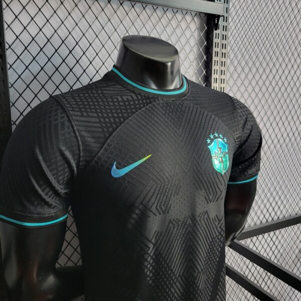 Brazil 2022/23 Commemorative Edition Black Player Version Jersey - Image 4