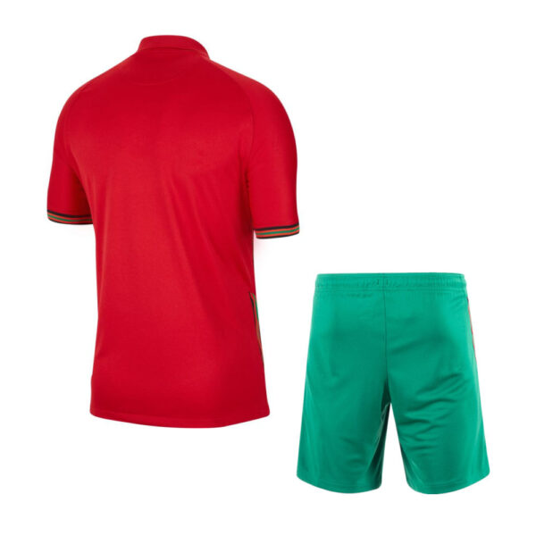 Portugal 2021 Home Adult Jersey And Shorts Kit - Image 2