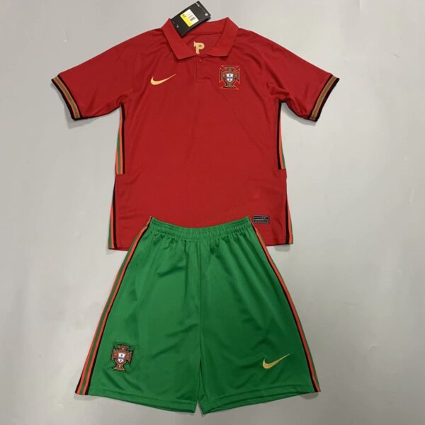 Portugal 2021 Home Kids Jersey And Shorts Kit