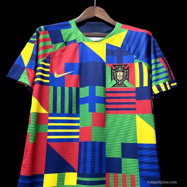 Portugal 2022 Colorful Training Jersey - Image 8