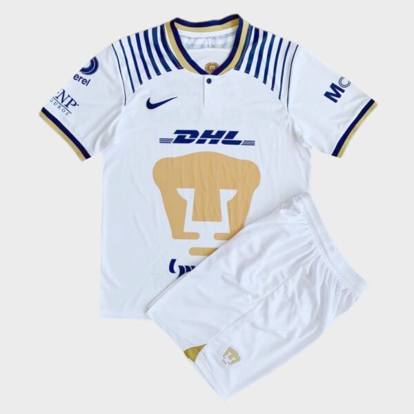 Pumas UNAM 2022/23 Home Adult Jersey And Shorts Kit - Image 2
