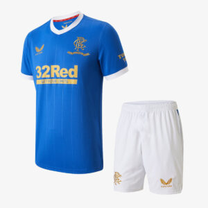 Rangers 2021/22 Home 150th Anniversary Adult Jersey And Shorts Kit