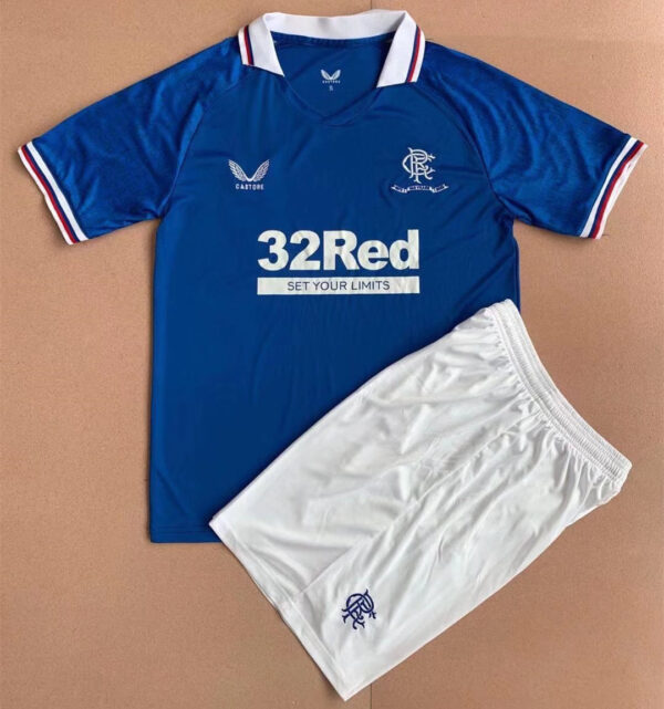 Rangers 2022/23 Legends Adult Jersey And Shorts Kit - Image 3