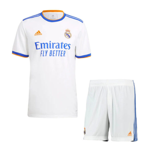 Real Madrid 2021/22 Home Adult Jersey And Shorts Kit
