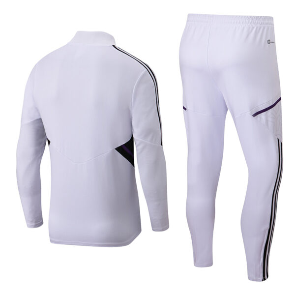 Real Madrid 2022-23 Jacket Tracksuit White - Image 2
