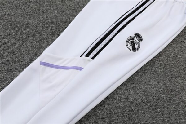 Real Madrid 2022-23 Jacket Tracksuit White - Image 4