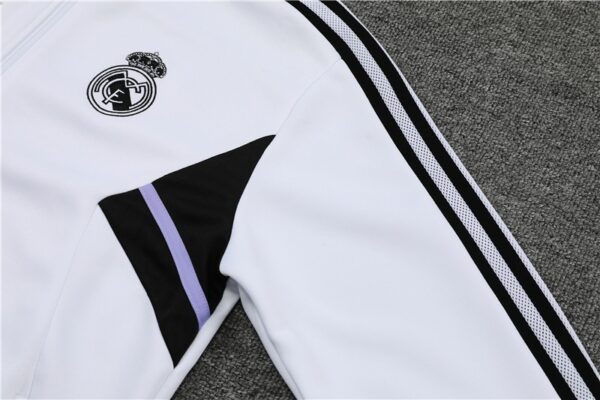 Real Madrid 2022-23 Jacket Tracksuit White - Image 10