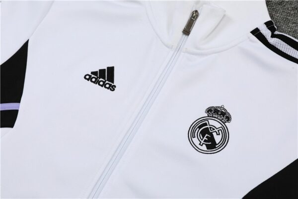 Real Madrid 2022-23 Jacket Tracksuit White - Image 11