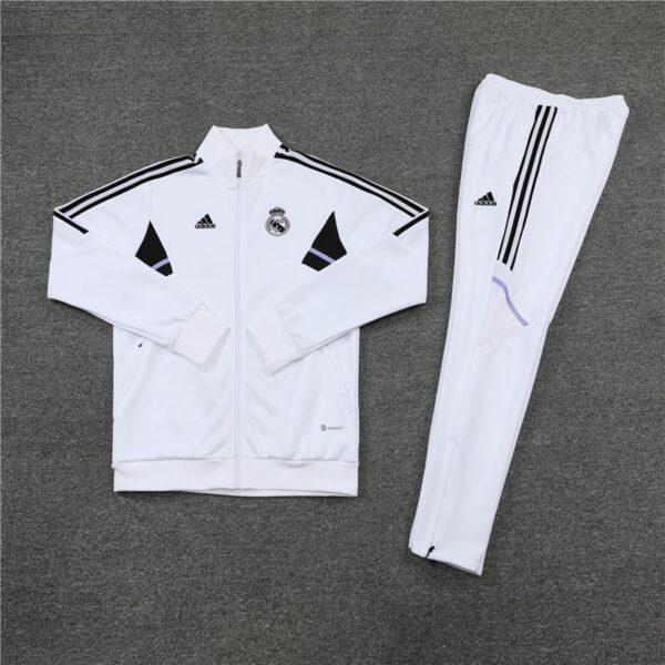 Real Madrid 2022-23 Jacket Tracksuit White - Image 14