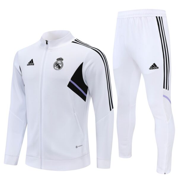 Real Madrid 2022-23 Jacket Tracksuit White - Image 16