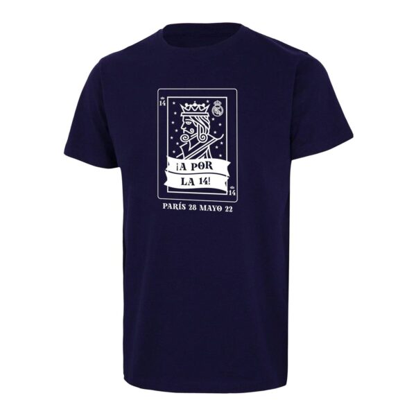Real Madrid 2022 A Por La 14 T-shirt - Navy Blue