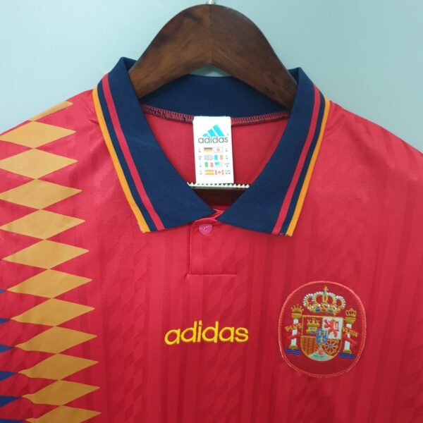 Spain 1994 Home Retro Jersey - Image 3