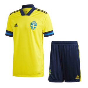 Sweden 2021 Home Adult Jersey And Shorts Kit