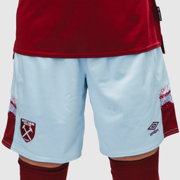 Thai Version West Ham United 2022/23 Home Shorts - Image 2