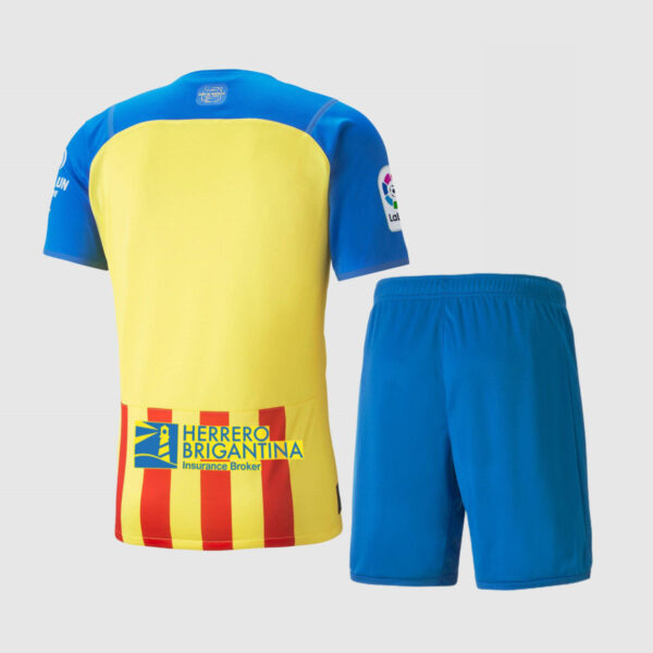 Valencia CF 2022/23 Third Kids Jersey And Shorts Kit - Image 2