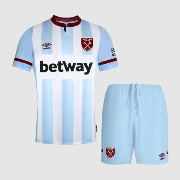 West Ham United 2021/22 Away Adult Jersey And Shorts Kit
