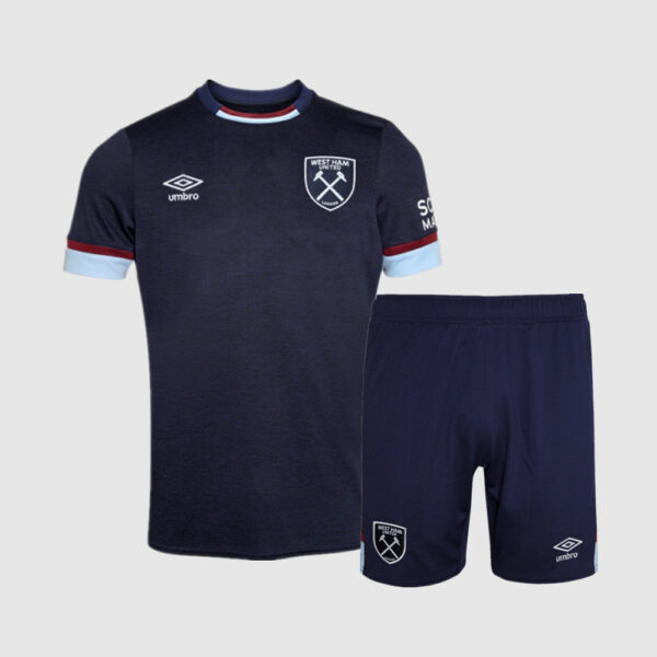 West Ham United 2021/22 Third Kids Jersey And Shorts Kit