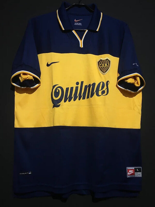 Boca Juniors 1998-99 Home Retro Jersey - Image 2