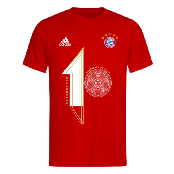 Bayern Munich 2022 Champions Red T-shirt