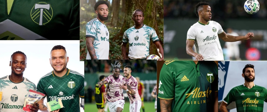Portland Timbers Home Jersey Evolution