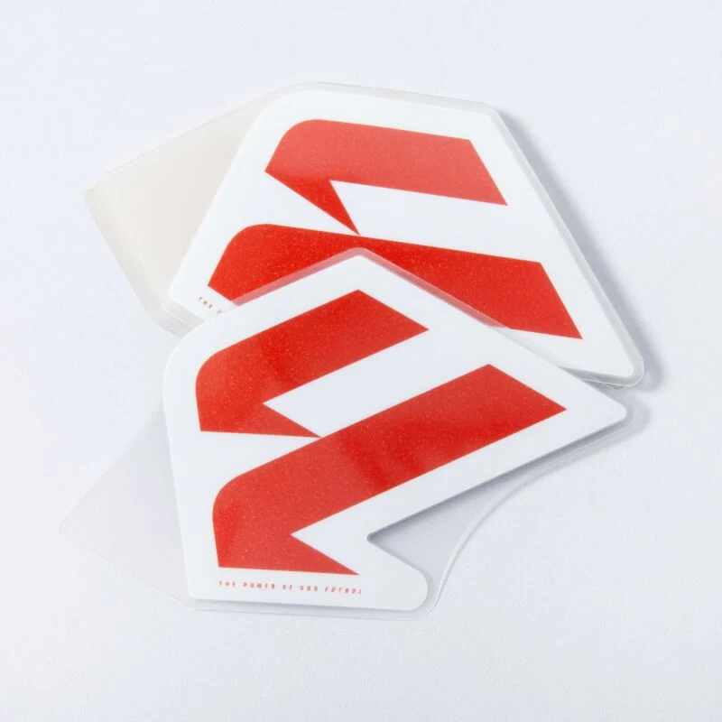 New La Liga EA SPORTS sleeve badge 2023 minimalist coral red logo design