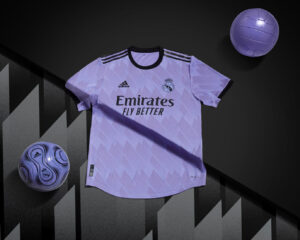 adidas Real Madrid Mini Kit 22/23 Junior Away set Purple