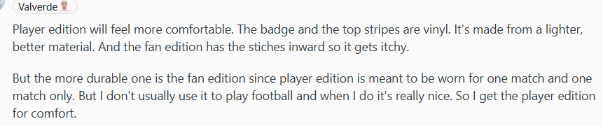 Player Version vs. Fan Version: The Definitive 2026 Jersey Comparison Guide image